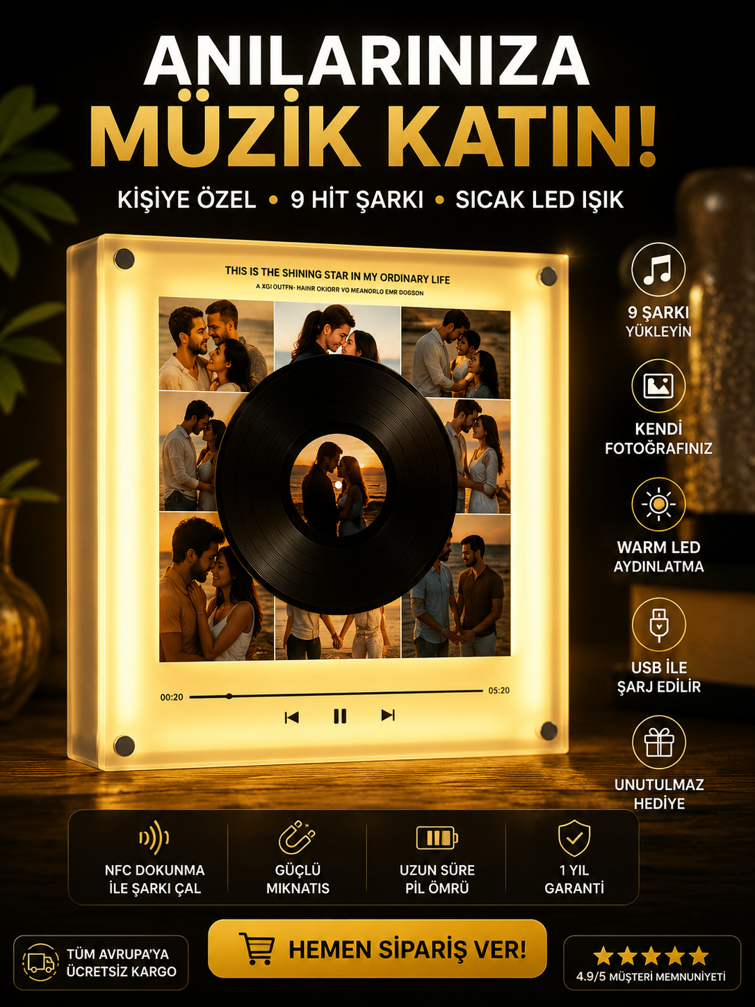 PlakİO Diskli Müzik Kutusu Özel