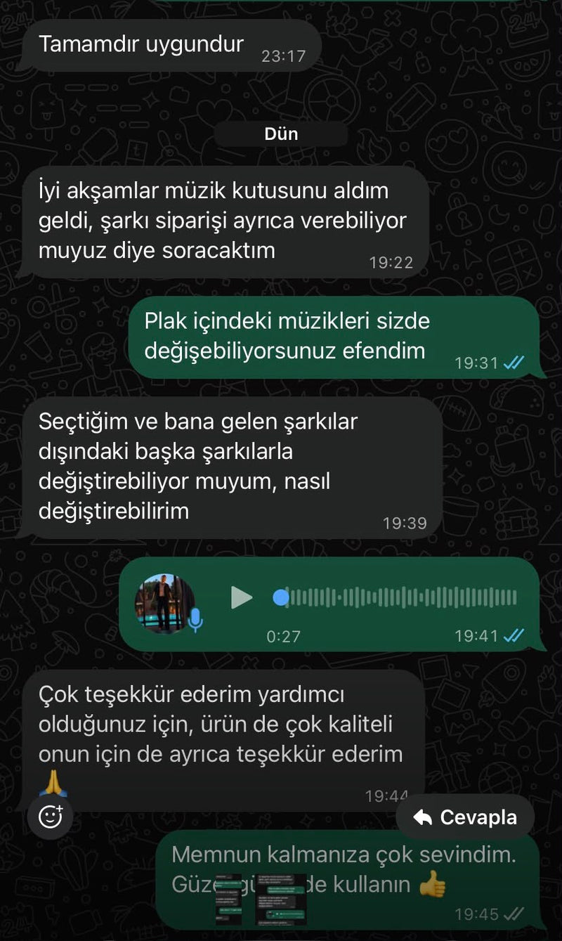 Plakio müşteri paylaşımı